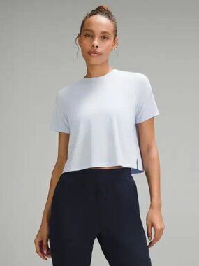 Lululemon | Ultralight Waist-Length T-Shirt, Windmill blue size 4